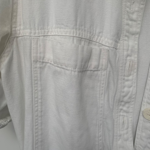 Zara Rustic Jumpsuit / Boilersuit / Romper - White - Size Medium - Picture 5 of 10